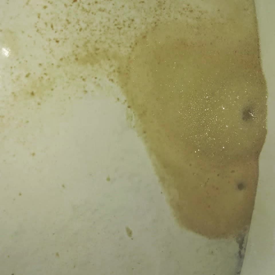 風呂釜洗浄により出た汚水②